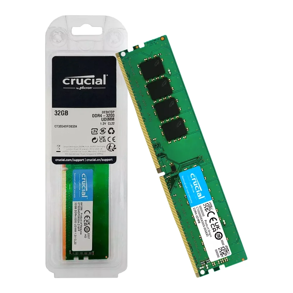 Crucial Basics 32GB (1x32GB) DDR4 - Memória RAM - Comparação de