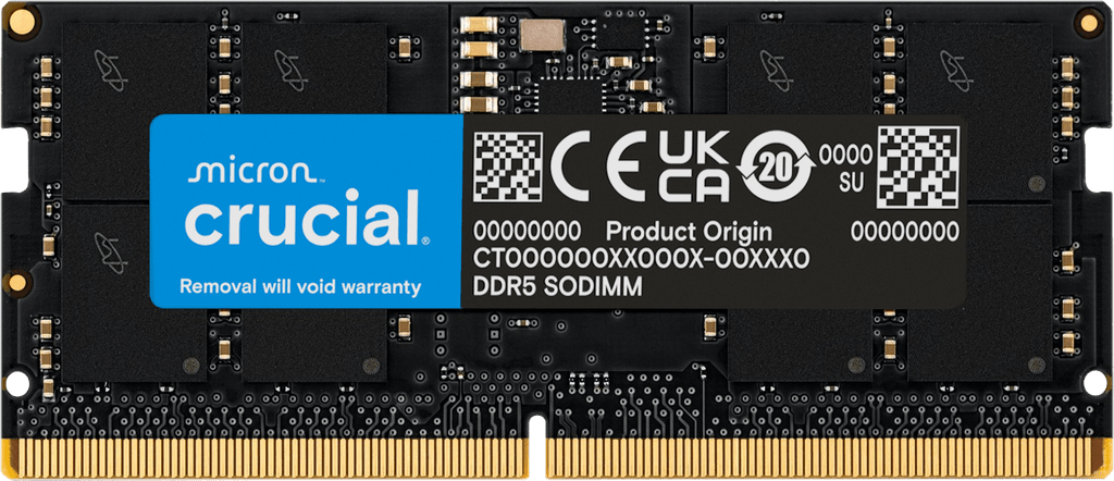 Crucial Basics 16GB (1x16GB) DDR5 SO-DIMM - Memória RAM