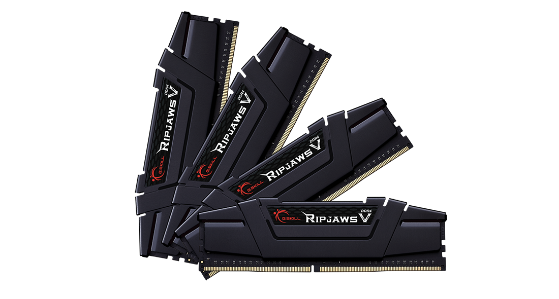 G.Skill Ripjaws V 64GB (4x16GB) DDR4 3600MHz CL18 Preto - F4